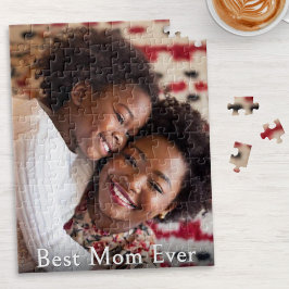 Bästa mamma någonsin Anpassat foto minnessaker Pussel