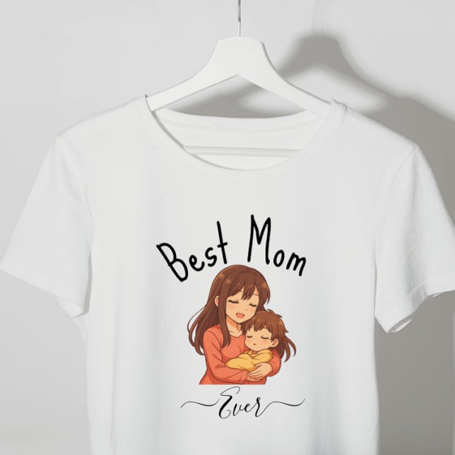 Bästa Mamma någonsin Anpassningsbar-familjen Mors  T Shirt (Skapare uppladdad)