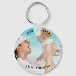 Bästa Mamma någonsin Anpassningsbar Foto i kärl Nyckelring