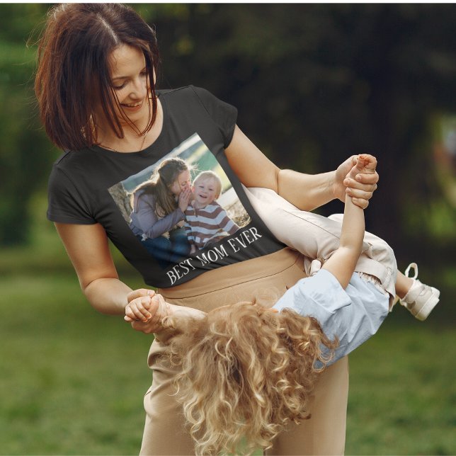 Bästa Mamma någonsin, Anpassningsbar-fotot Mors da T Shirt (Skapare uppladdad)