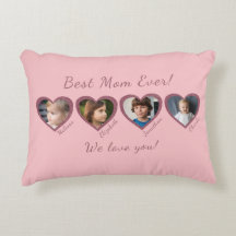 Bästa Mamma någonsin-Anpassningsbar - fyra fotomal