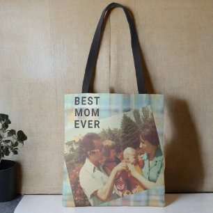 Bästa Mamma någonsin-anpassningsbarna, fotokeepsak Tygkasse
