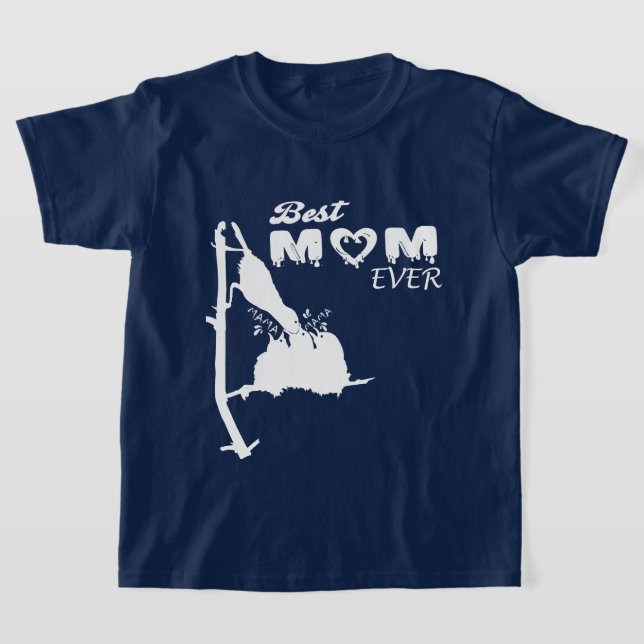 Bästa Mamma någonsin - Anpassningsbarnas Personlig T Shirt (Laydown)