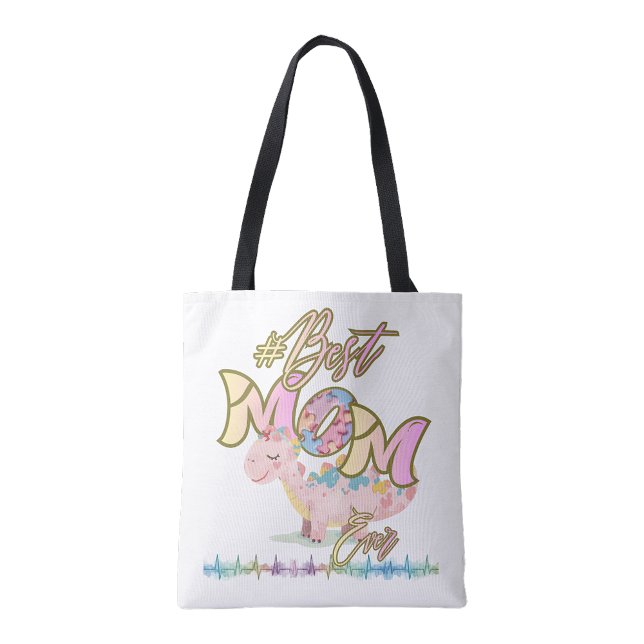 Bästa mamma någonsin Autism stöd handväskor Tygkasse (Best Mom Ever Autism Support Tote bag)