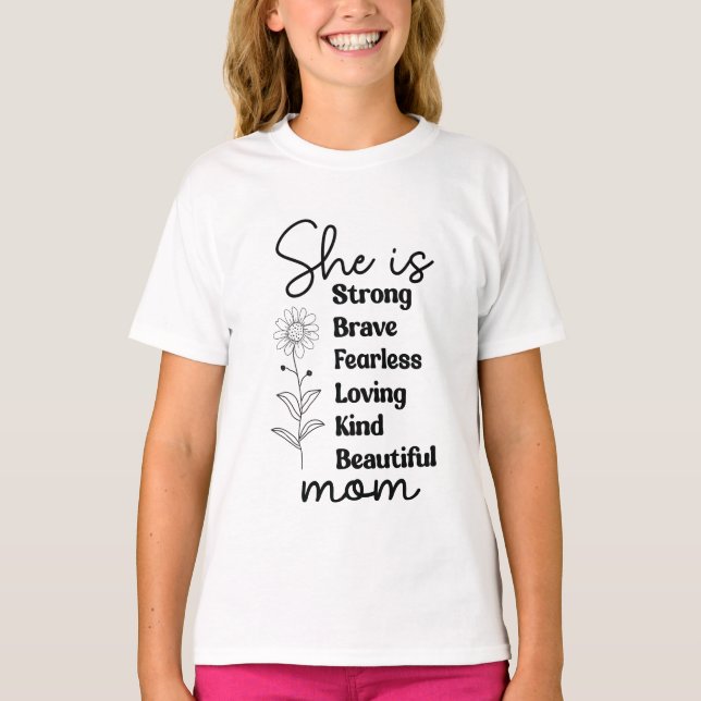 Bästa Mamma någonsin-barn för henne T Shirt (Framsida)