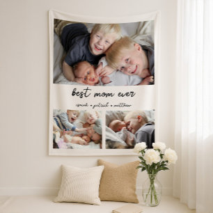 Bästa mamma någonsin Barns namn Fleecefilt