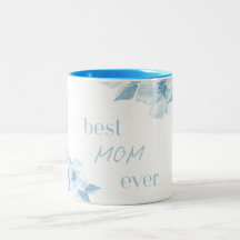 Bästa mamma någonsin Blå blomkruka