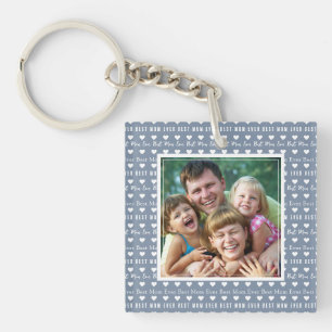 Bästa Mamma någonsin blå foto Mors dag