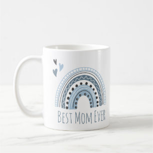 Bästa Mamma någonsin blå regnbåge Kaffemugg