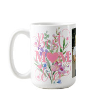 Bästa mamma någonsin Blommig akvarelldesign