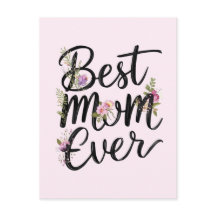 Bästa mamma någonsin blommig design