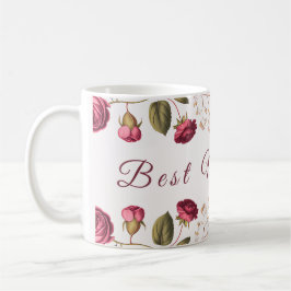 Bästa mamma någonsin Blommig kaffemugg