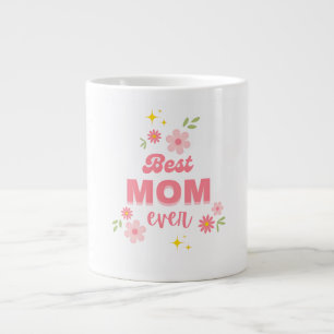 Bästa mamma någonsin blommig kaffemugg   Söt estet Jumbo Mugg