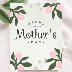 Bästa mamma någonsin Blommig morsdags kort