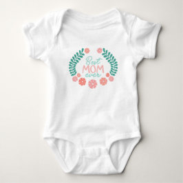 Bästa mamma någonsin blommig ram t shirt