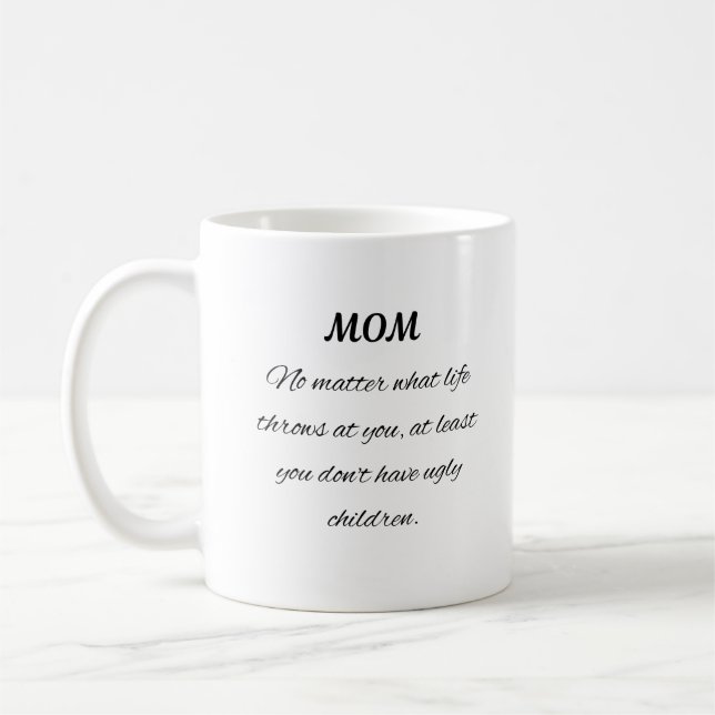 Bästa mamma någonsin Blommig träd konst Kaffemugg (Vänster)