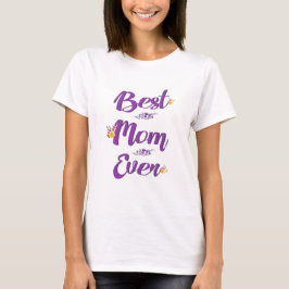 Bästa Mamma någonsin-Blommigt-design T Shirt
