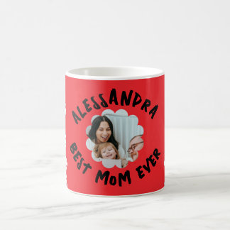 Bästa mamma någonsin-blommigt för fototypografi i kaffemugg