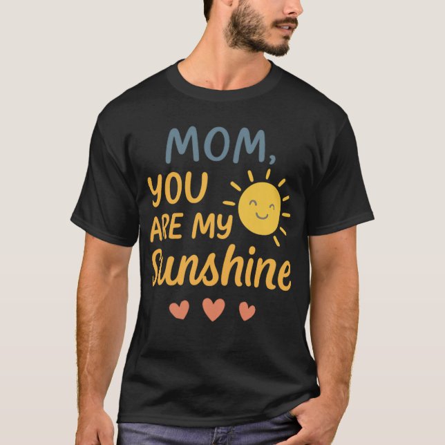 Bästa Mamma någonsin - Blommigt Mors dag design T Shirt (Framsida)