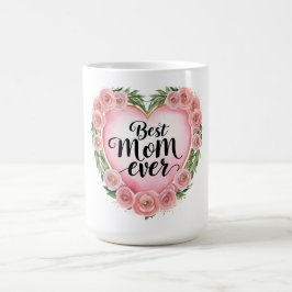 Bästa Mamma någonsin - Blommigt Mors dag Gift Kaffemugg