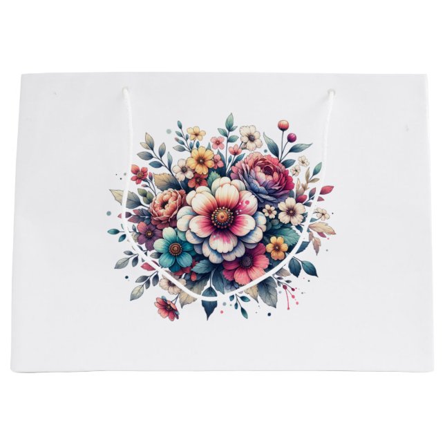 Bästa Mamma någonsin-blommigtens vattenfärg (Framsidan)