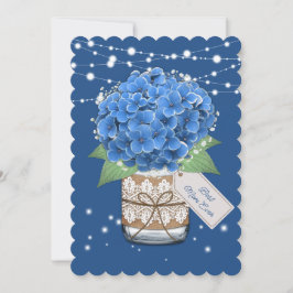 Bästa Mamma någonsin Blue Hydrangea Blommigt Mors  Kort
