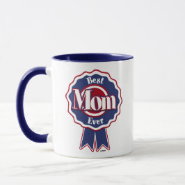 Bästa Mamma någonsin Blue Ribbon Mugg