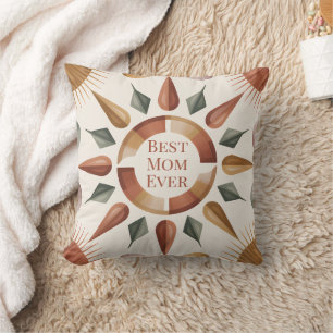 Bästa mamma någonsin Boho-kastkudde present Kudde