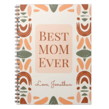 Bästa mamma någonsin Boho Personlig anteckningsbok