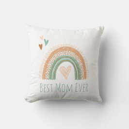 Bästa Mamma någonsin Boho Rainbow Kudde