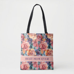 Bästa Mamma någonsin botaniska Tygkasse