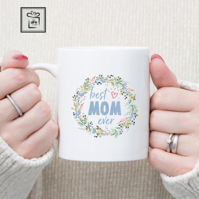 Bästa Mamma någonsin, botaniska utandningen Mors d Kaffemugg (Best Mom Ever Mug!)