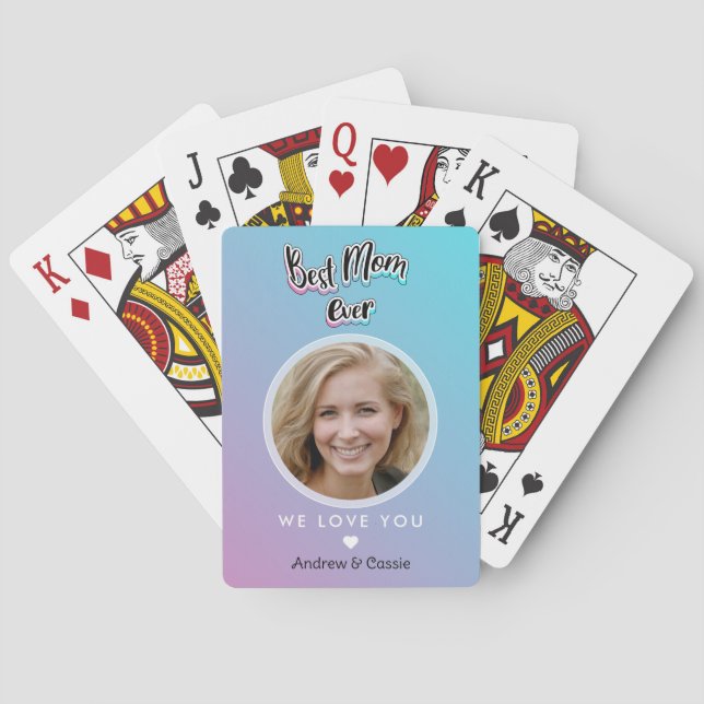 Bästa mamma någonsin casinokort (Baksidan)
