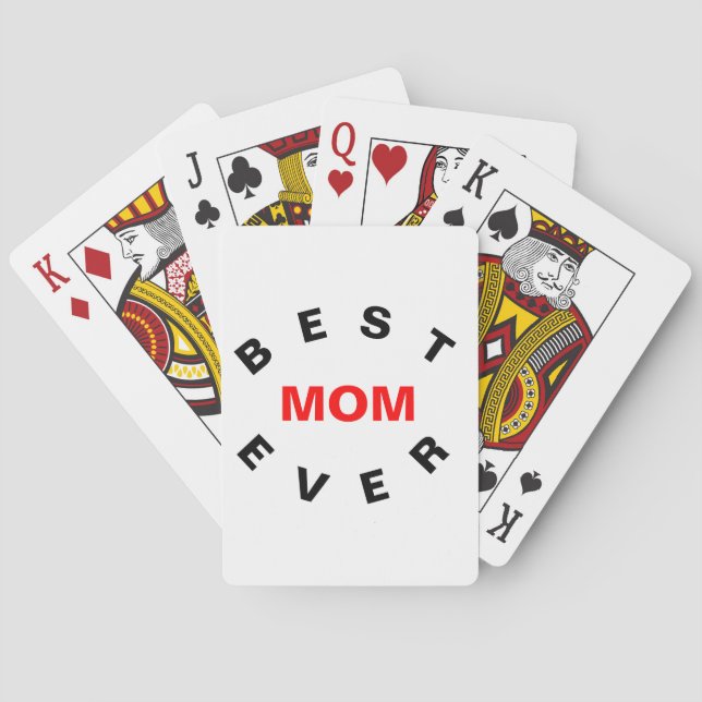 Bästa mamma någonsin casinokort (Baksidan)