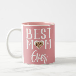 Bästa Mamma någonsin | Cute 1-foto Mors dag Två-Tonad Mugg