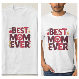 Bästa Mamma någonsin Cute Hearts Mor T Shirt