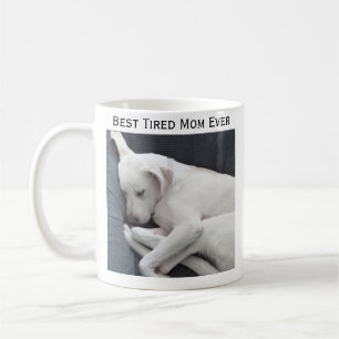 Bästa Mamma någonsin Cute Photo of Sömnig Tired Hu Kaffemugg