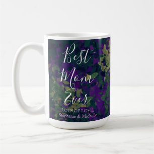 Bästa Mamma någonsin Elegant Garden Blommigt Hand  Kaffemugg