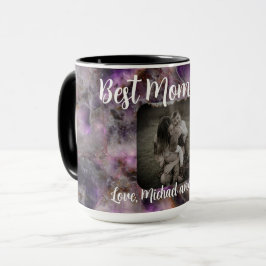 Bästa Mamma någonsin elegant lila kvartspartsmarmo Mugg