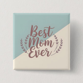 Bästa Mamma någonsin - Elegant Mint och Cream Desi Knapp
