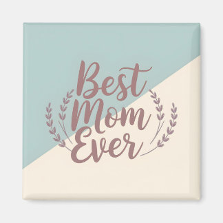Bästa Mamma någonsin - Elegant Mint och Cream Desi Magnet