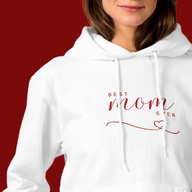 "Bästa Mamma någonsin", enkelt rött hjärta T Shirt (Skapare uppladdad)