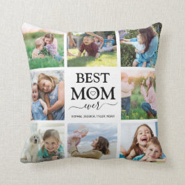 Bästa Mamma någonsin-familjens fotosamling Kudde