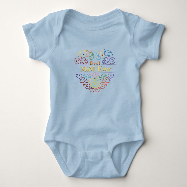 Bästa Mamma någonsin Färg T-Shirt (Framsida)