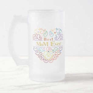 Bästa Mamma någonsin Färg T-Shirt-kaffe Mugg