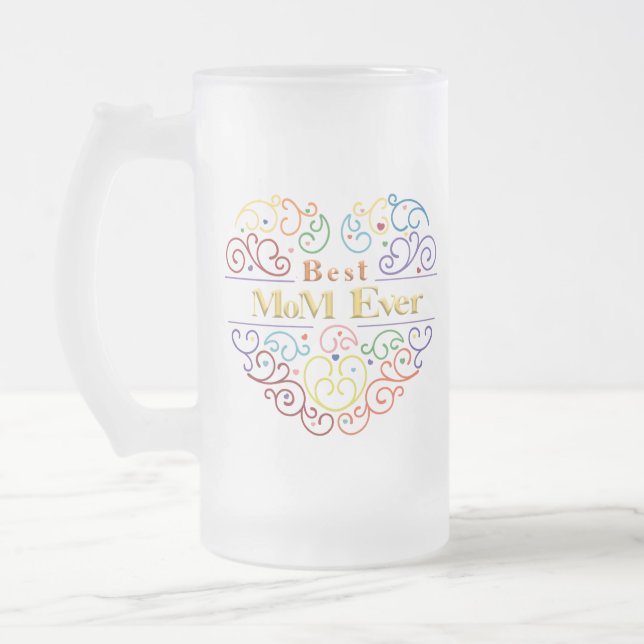 Bästa Mamma någonsin Färg T-Shirt-kaffe Mugg (Vänster)