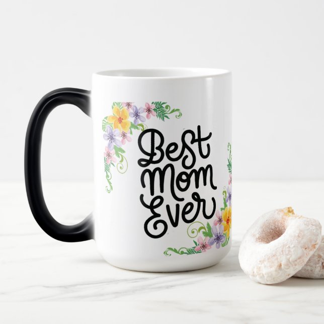 Bästa Mamma någonsin färglös Magisk Mugg (Med munk)