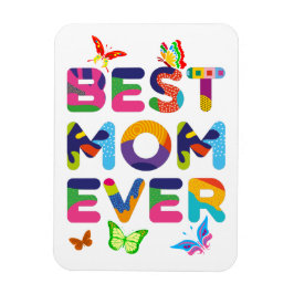 Bästa Mamma någonsin färglös Magnet