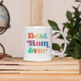 Bästa mamma någonsin färglösa Mors dag Kaffemugg