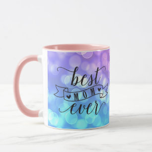 Bästa Mamma någonsin/färglöst Specklat Ljus Mugg